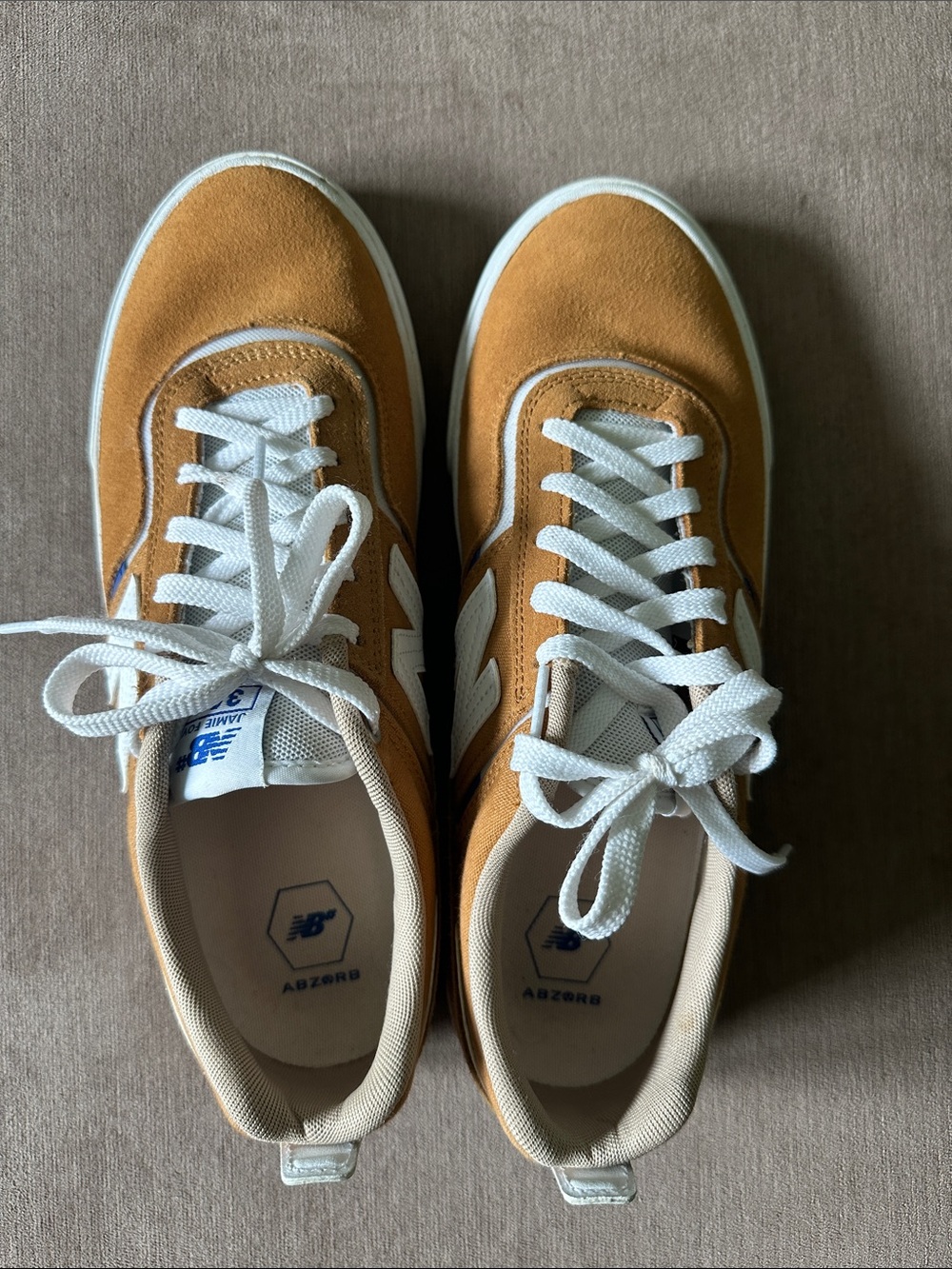 Rare Men’s New Balance 306- Jamie Foy Curry/White Sneakers.  Size 12 US.